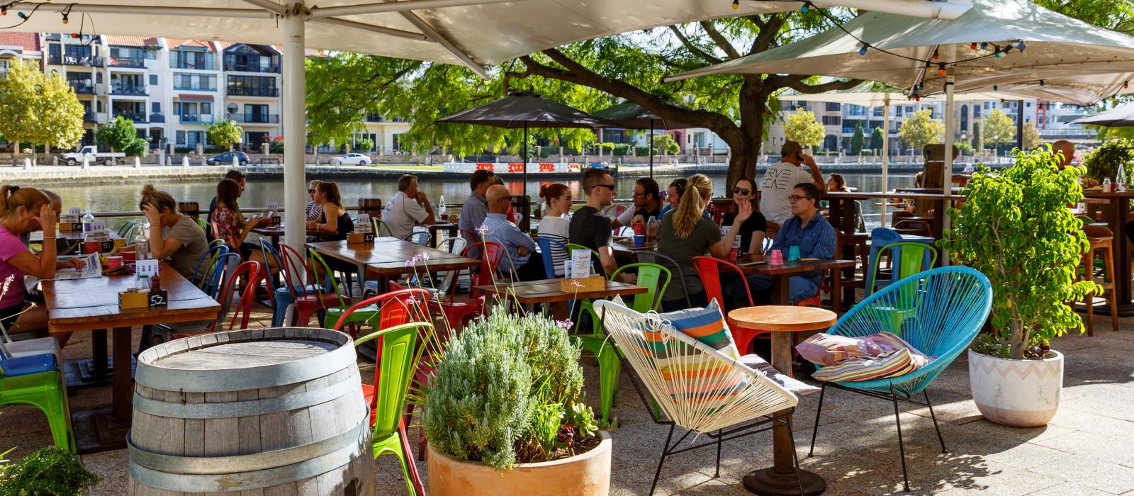 Outdoor dining in East Perth