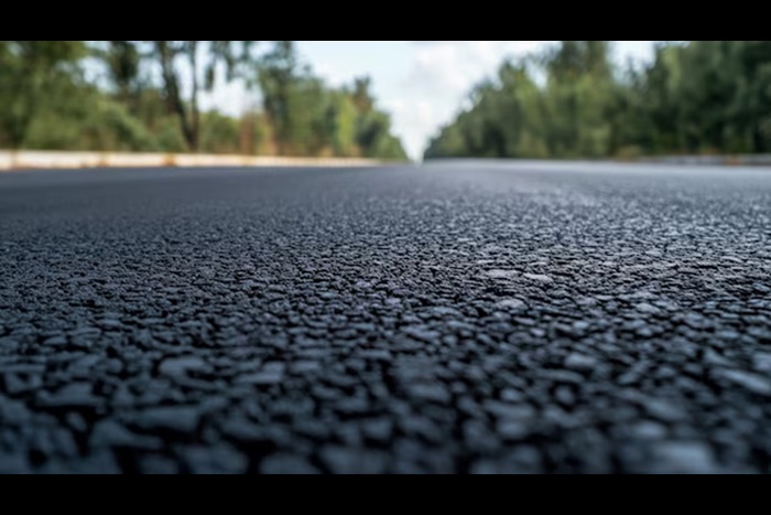 Close-up image of a road surface