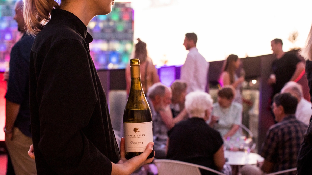 An event on the City of Perth Library Terrace
