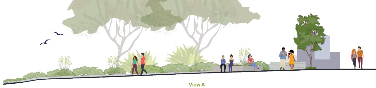Hardy Road Pocket Park concept elevation