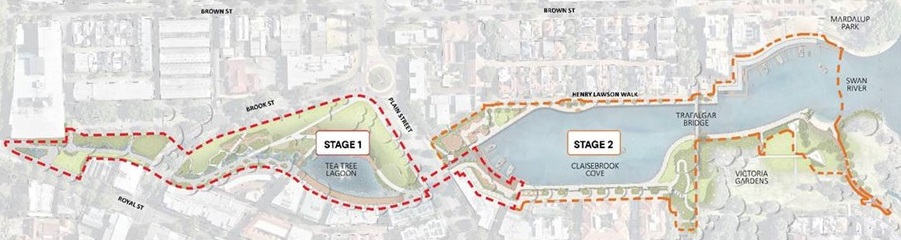 Claisebrook Cove Upgrade Map 2