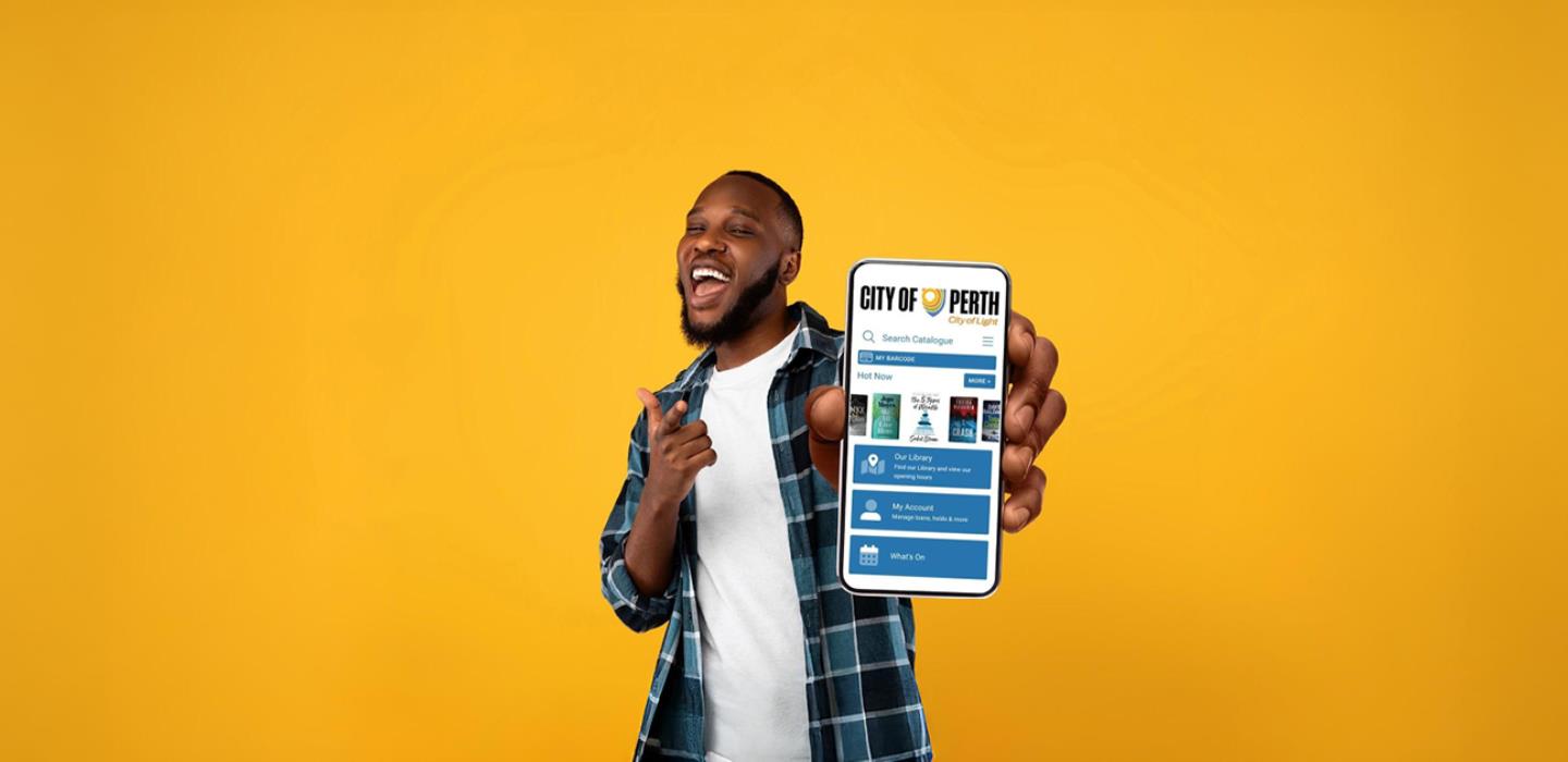 Library app hero image
