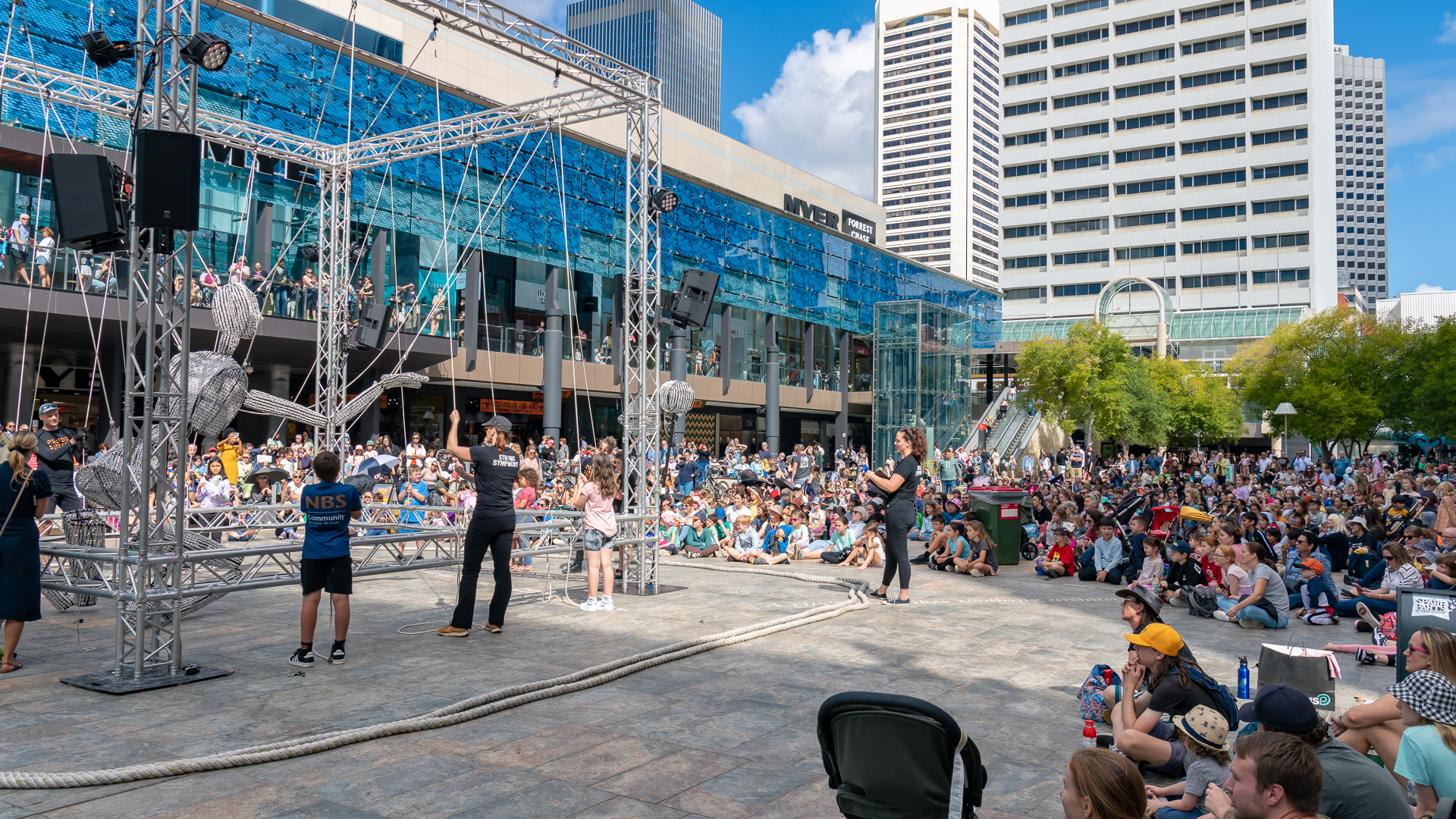 Spare Parts Puppet Theatre performance in Forrest Place