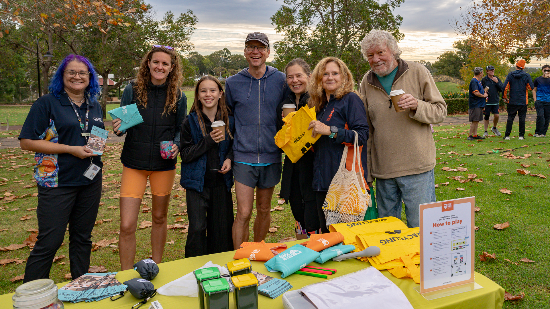 Residents at a community event for FOGO