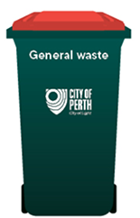 Red-lid bin