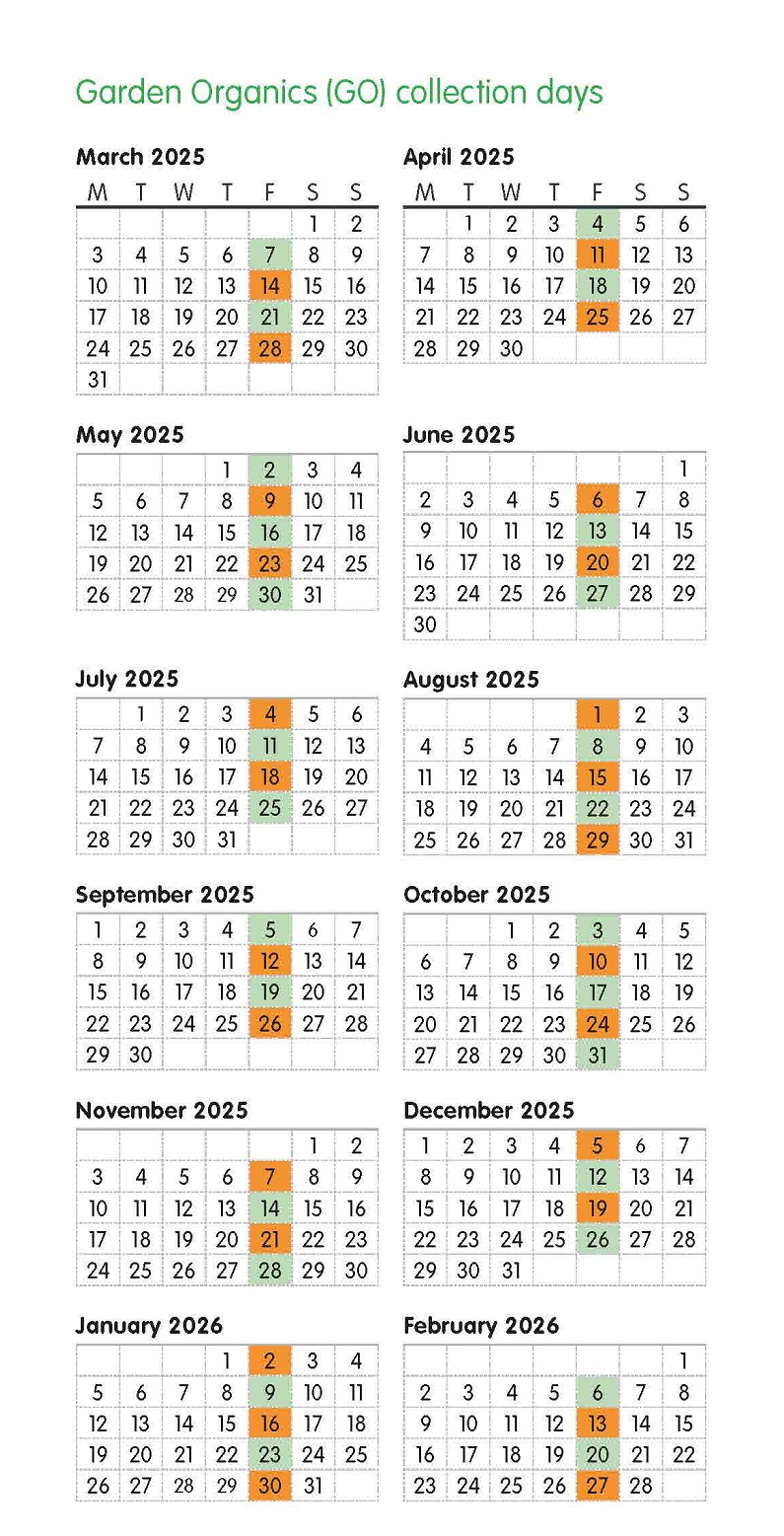 Waste and Recycling Calendar 2025 - 2026
