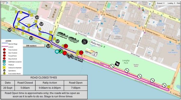 Road Closure - EVENT - Tarmac West - 20 September 2026