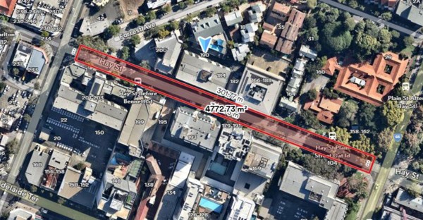 Road Closure - Hay Street East Perth - 11 and 18 July 2026