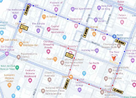 Road Closure - Hay Street Perth - 15 and 16 July 2026
