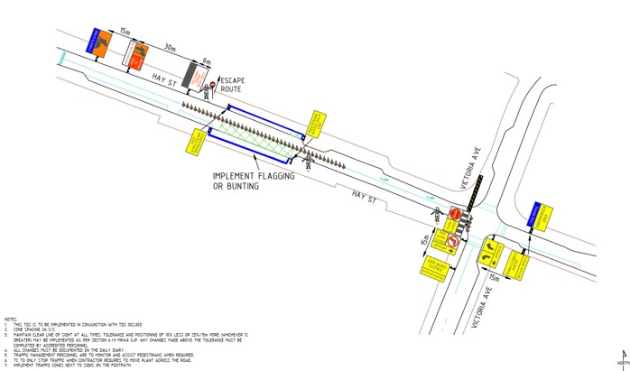 Road Closure - Hay Street Perth - 30 July 2026
