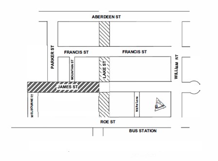 Road Closure - Lake Street Northbridge - 17 January 2027