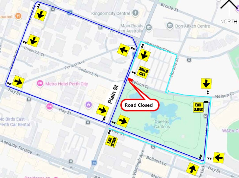 Road Closure - Nelson Crescent East Perth - 24 to 29 September 2026