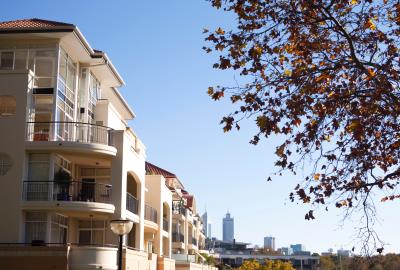 Streetscape in East Perth