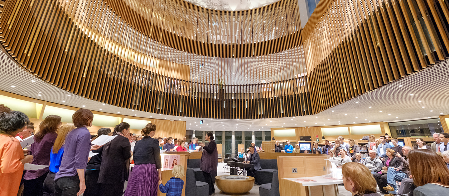 Singing event at the City of Perth Library