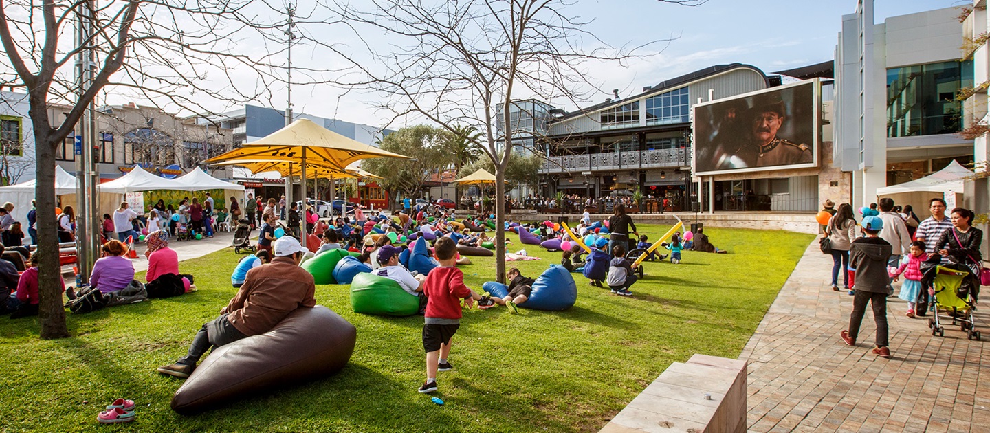 Northbridge Piazza, take in a movie