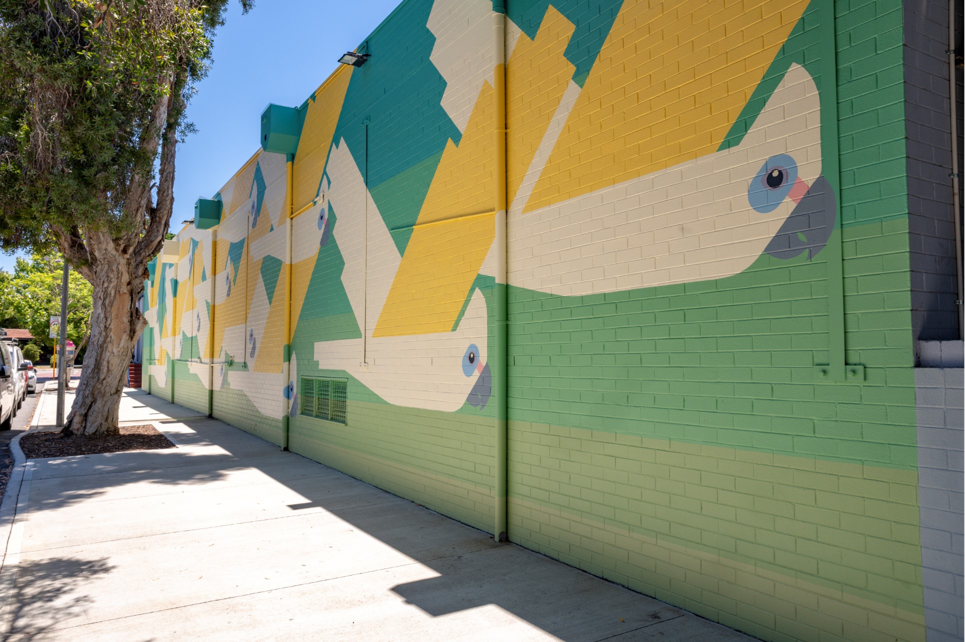 Corella Flock mural