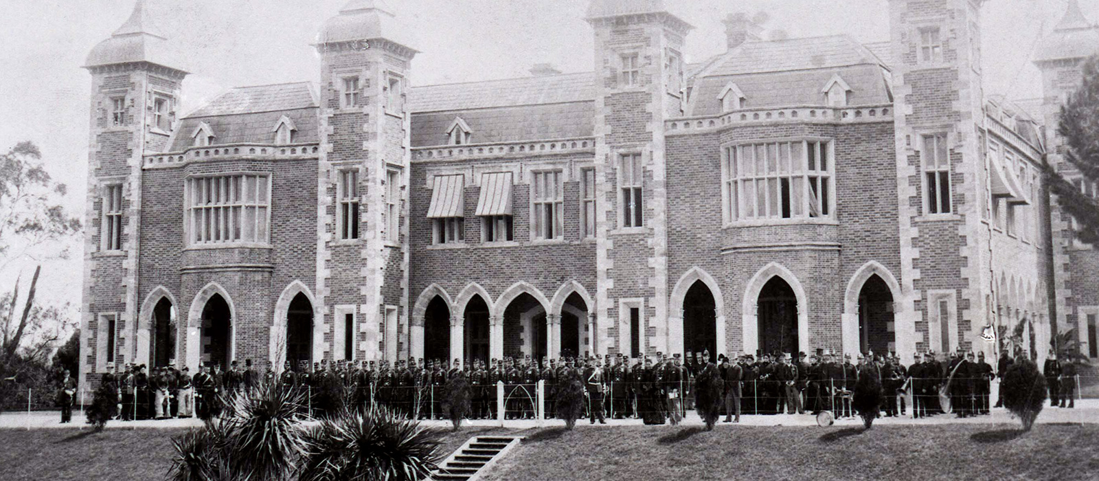 Pensioner Guards outside Government House